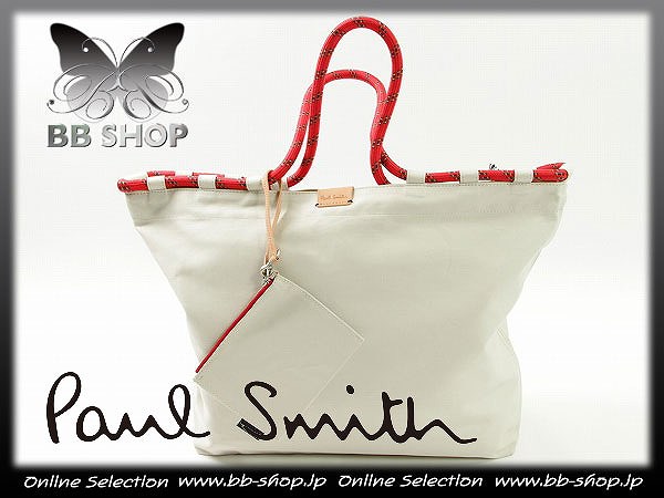 ◆5421◆ポールスミス新品本物ポーチ付リバーシブルトートバッグ