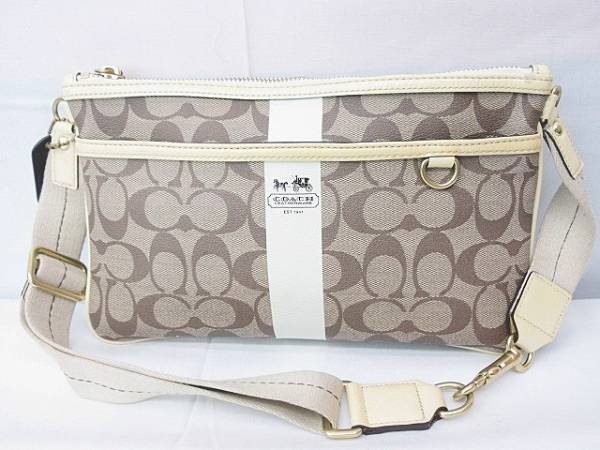 コーチ COACH ショルダーバッグ ポーチ シグネチャー ヘリテージ