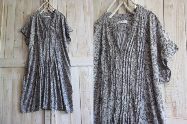 美品◆niko and◆大人素敵な★テロン素材ゆったりワンピ