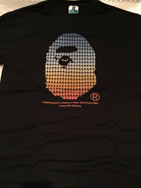 A BATHING APE 20周年記念Tシャツ XLサイズ