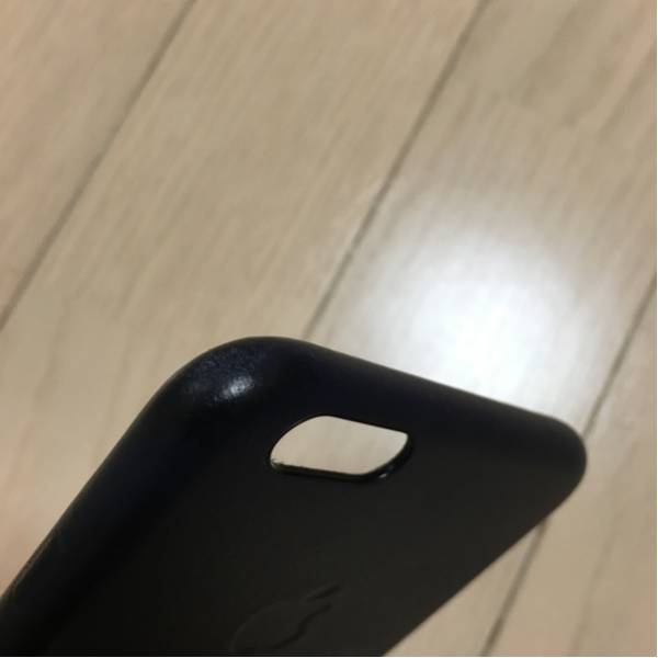 iPhone 6 plus 純正レザーケース ミッドナイト ブルー 中古品_3