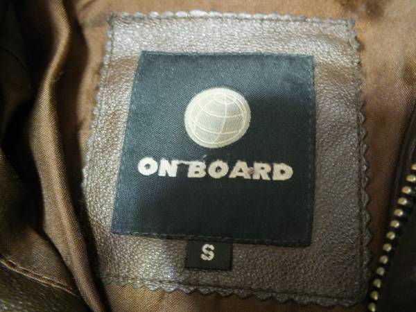 レザー　ダウンJKT　本革　ON　BOARD
