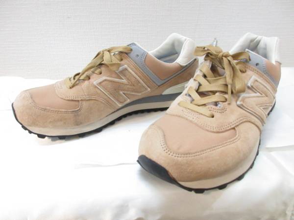 NEW BALANCE ML574 SRC スニーカー 靴 ベージュ D 26.5cm