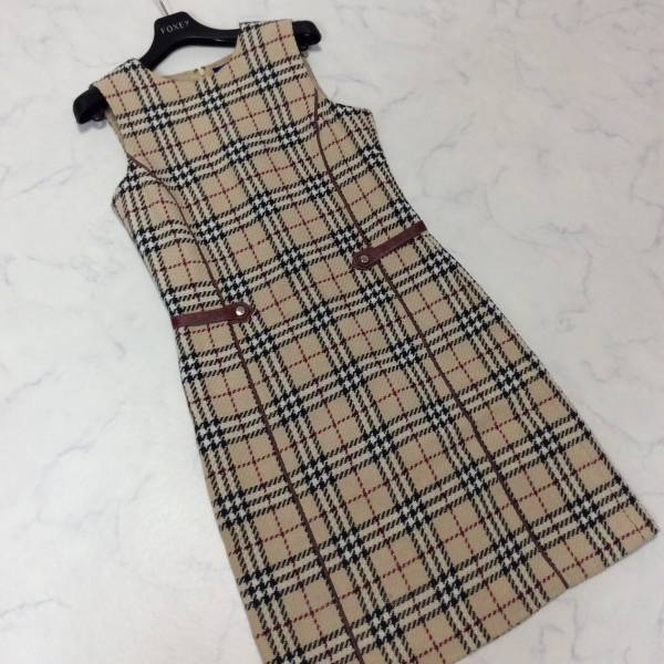 美品 バーバリー　Burberry ワンピース 85.8☆BURBERRY/バーバリーブルーレーベル ワンピース M 厚手