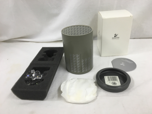 新品☆スワロフスキー 四つ葉 クローバー ガラス 細工 置物