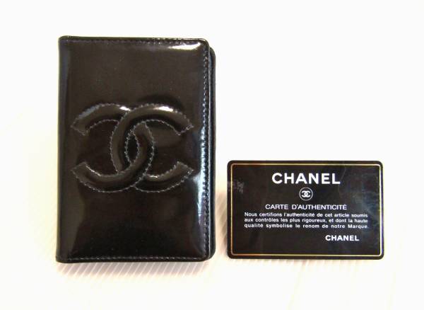 【良品】CHANEL シャネル★エナメル カードケース 名刺入れ