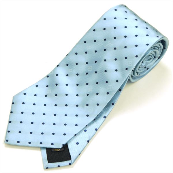 訳有/LOUIS VUITTON/ネクタイ/セレスト/モノグラム/ブルー/48370