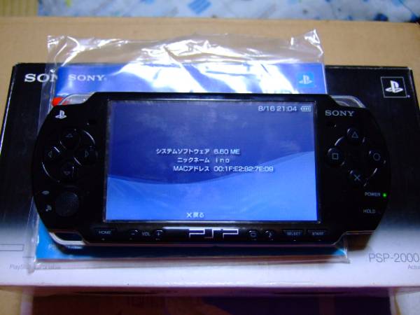SONY PSP-2000 ピアノブラック CFW可能