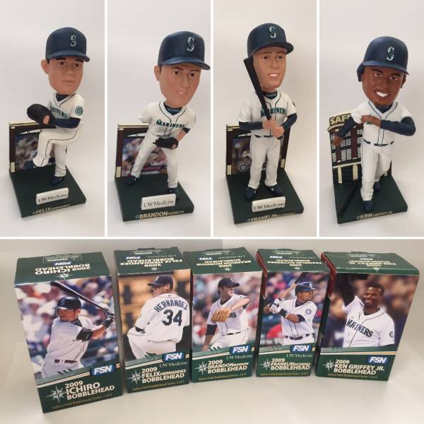 イチロー バブルヘッド シアトルマリナーズ 記念全5体セット_3