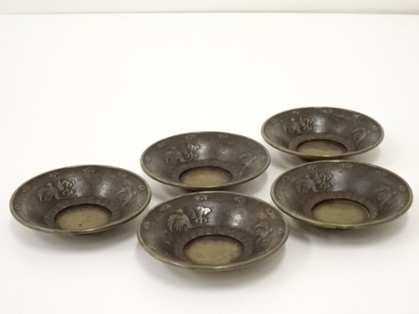 共箱 釜師 茶釜 佐藤浄清 - 茶道具 笠釜 七宝形耳付 雪輪地紋 ほぼ無傷