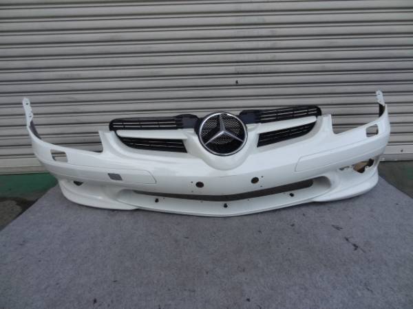 未使用 ホワイト バンパー ベンツ R171 SLK AMG Frバンパー 白 G587 R171