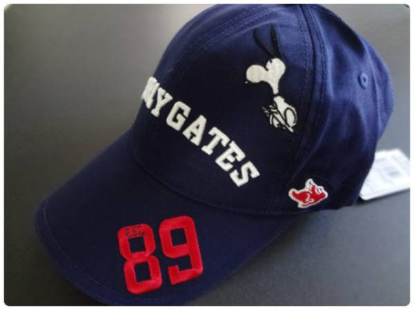 ☆パーリーゲイツ&スヌーピー キャップ ネイビー　☆