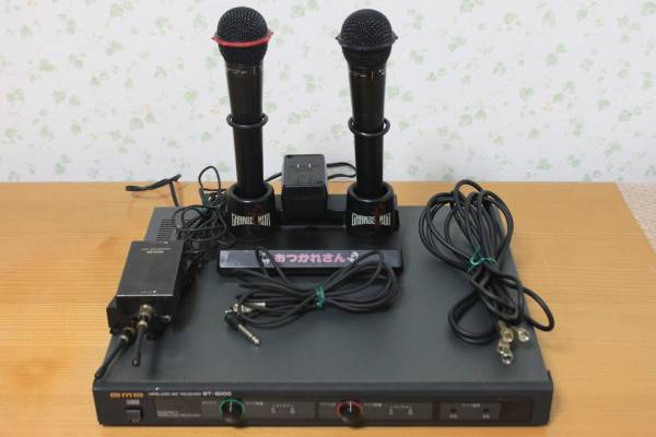 ◆ＢＭＢ ＷＴ-８０００電波式 ワイヤレスマイクセット 動作品◆