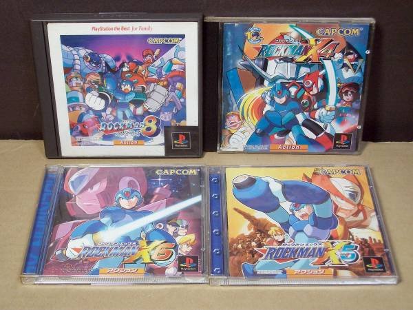 ★PS ロックマンX4・X5・X6、ロックマン8 まとめてセット 中古★