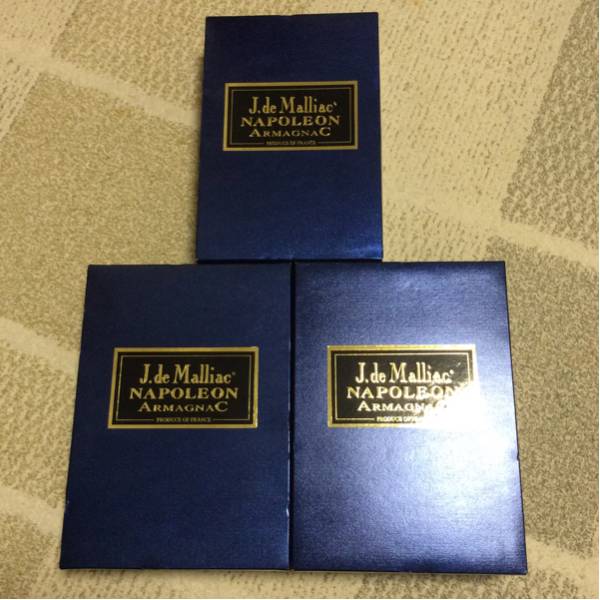 古酒 J.de Malliac ARMAGNAC ナポレオン 700ml 箱付 3本 セット