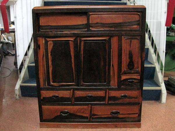 レトロ 茶箪笥 茶棚 黒柿 欅 アンティーク 和家具 収納 飾り