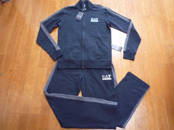 新品★EA7エンポリオアルマーニ★スウェットセットアップ★S黒