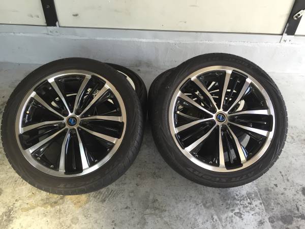 格安!!　１９インチ　アルミホイール　タイヤ付き　売り切り!!　