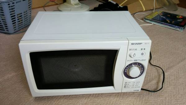SHARP RE-T1-W6 レンジ 新品未使用 即決 シャープ 電子レンジ RE-T1-W6 60Hz専用 2010年 中古シャープ