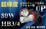 年末バーゲン！LEDフォグランプ★12Ｖ/24Ｖ車兼用★80W HB3/4