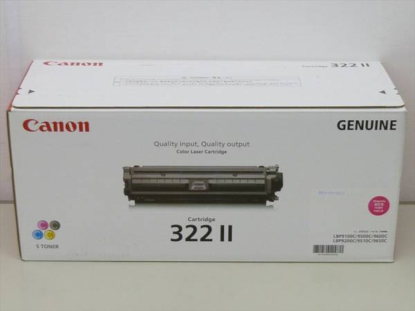 ○新品 Canon 純正トナーカートリッジ 322II マゼンタ CRG-322II