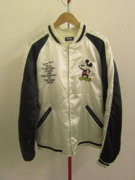 ミッキーマウス　スカジャンメンズブルゾンディズニーランドLL