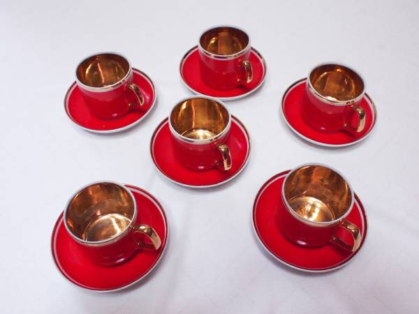 HOLLOHAZA/ホロハーザ ハンガリー カップ＆ソーサー 6客セット