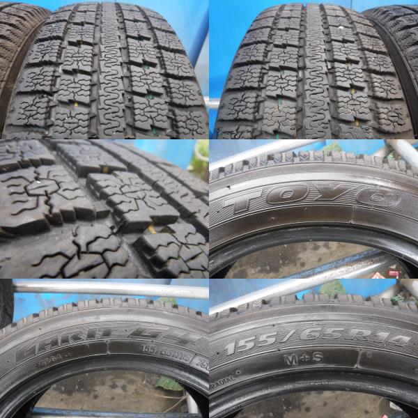 送料無料●9分山 2本 155/65R14 GARIT G4 14インチ●8630