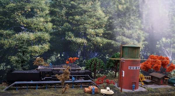 ●N　1/150サイズ　オリジナル製作ジオラマ　車両展示SL用