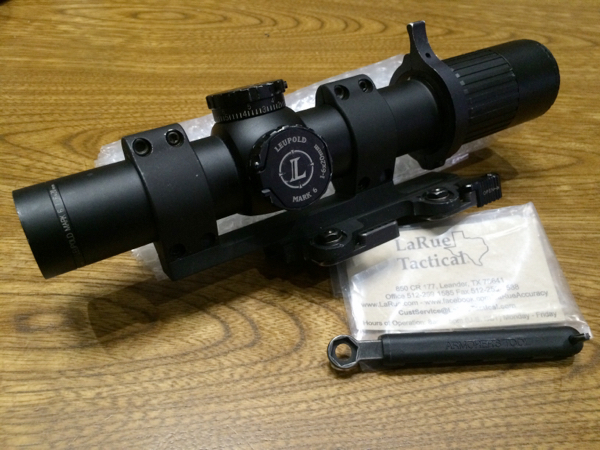 Leupold Mark6 1-6×20mm 実物 / トレポン PTW WAM4 LARUE トイガン