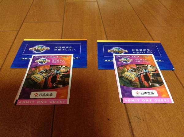 USJ即入可 即決 送料無料 大人2枚 USJ チケット ペア