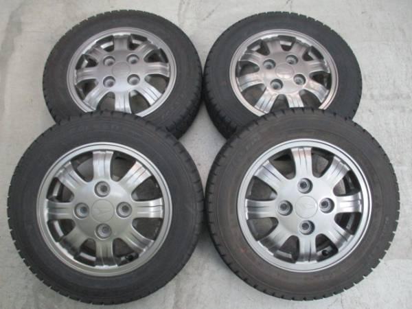 ▼3385 ダイハツ ミラ等 13インチ アルミホイール 155/65R13