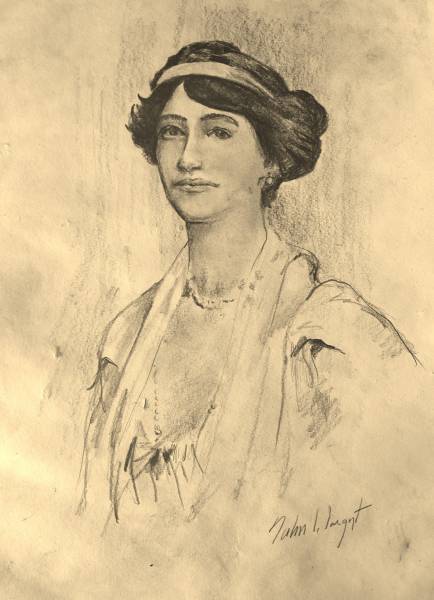 ジョン・シンガー・サージェント ★大変貴重作品★(木炭画) 肉筆