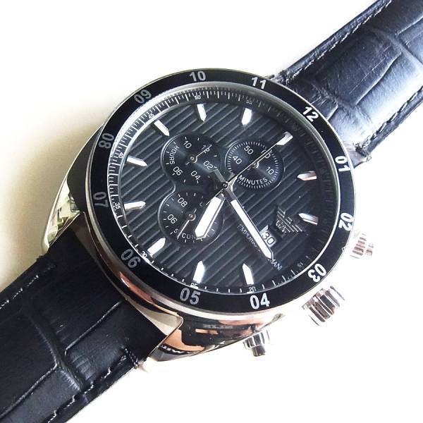 展示品★EMPORIO ARMANI メンズウォッチ 時計 591-4 無地箱付属
