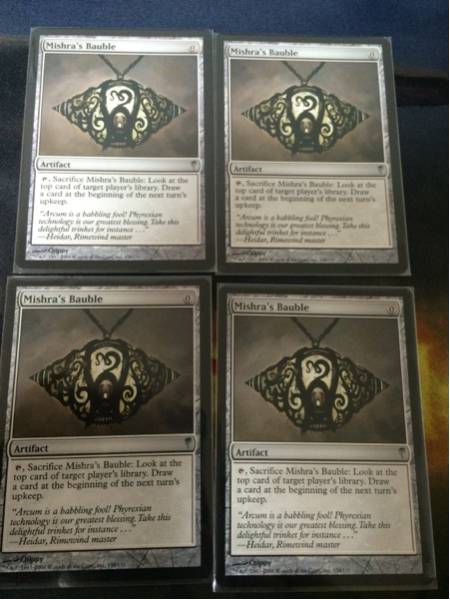 MTG ミシュラのガラクタ/Mishra's Bauble 英英英英 設計図)ミシュラの