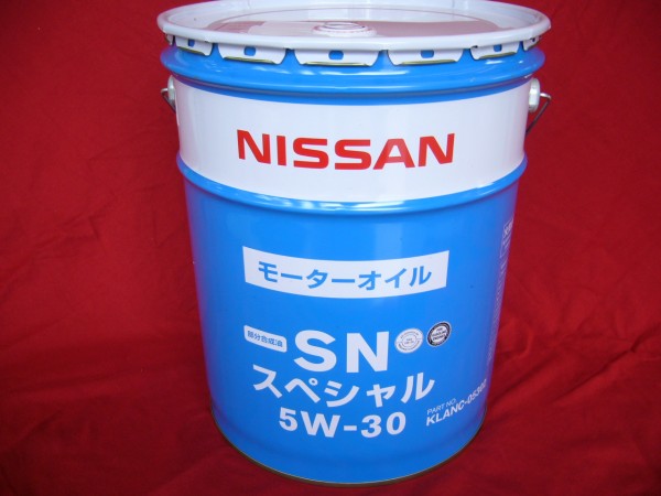 【送込6300円】日産純正SNスペシャル5W-30エンジンオイル20L.ff