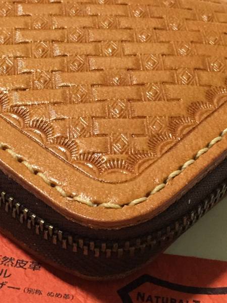 栃木レザー　　長財布 (ダイヤ刻印) 　　