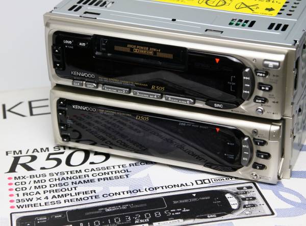 KENWOOD R505 D505 カセット／CD DSP・グライコ 97年 未使用