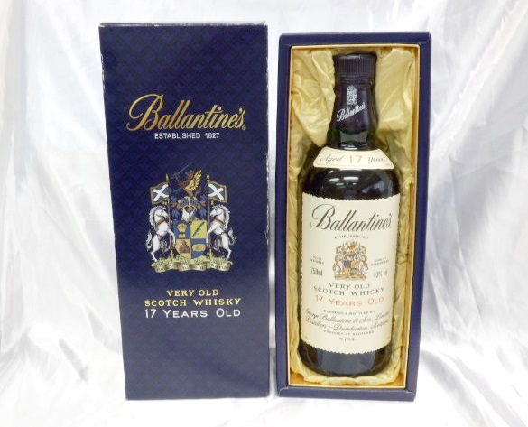 ballantines バランタイン17年 スコッチ 43度 750ｍｌ共箱付/499