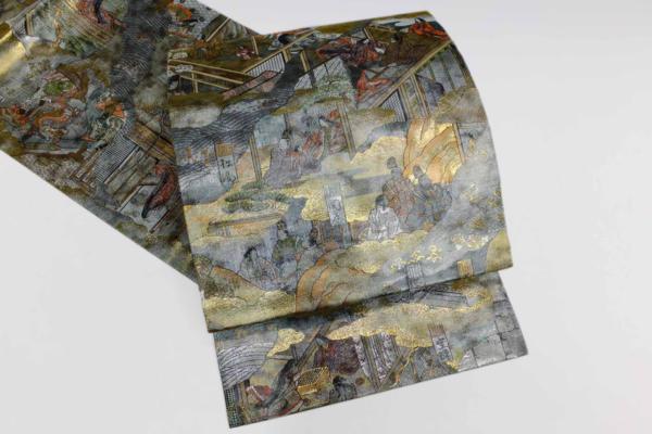 （abc)あさぎ 24金プラチナ 未使用　袋帯 953-45