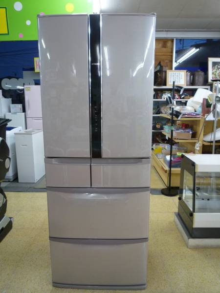 HITACHI R-F480D 日立 475L 6ドア 冷蔵庫 真空チルドFS 2014年 赤字超 