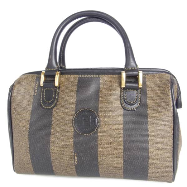 FENDI フェンディ PVC ペカン ペカン柄 ミニボストン ボストン バッグ 