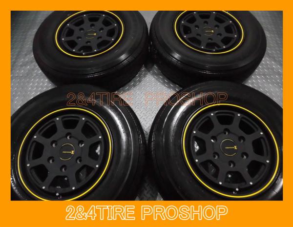 美品 バリ山 ハイエース195/80/15 O 送料無料 美品 バリ山 即納