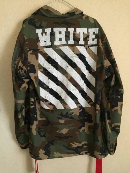 off-white迷彩ジャケット ビーズ刺繍 M 正規品 fear of god Off-White 
