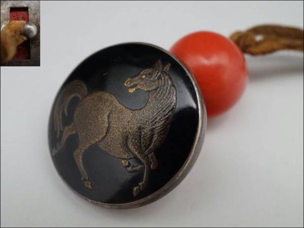 古好屋 蒔絵馬図印籠・根付貝図 蒔絵博物館⁄印籠の装い⁄緒締玉図鑑 