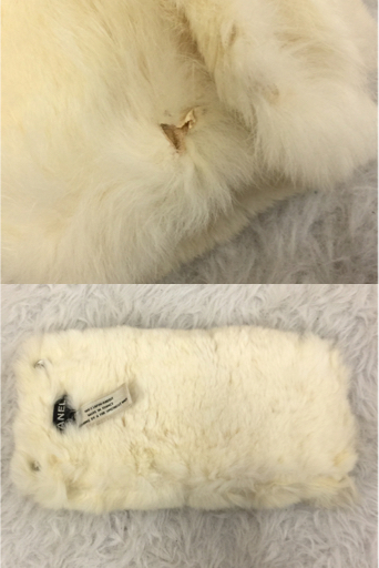 CHANEL シャネル 兎毛皮ラパンファーCOCOブレスレット 元箱付 シャネル