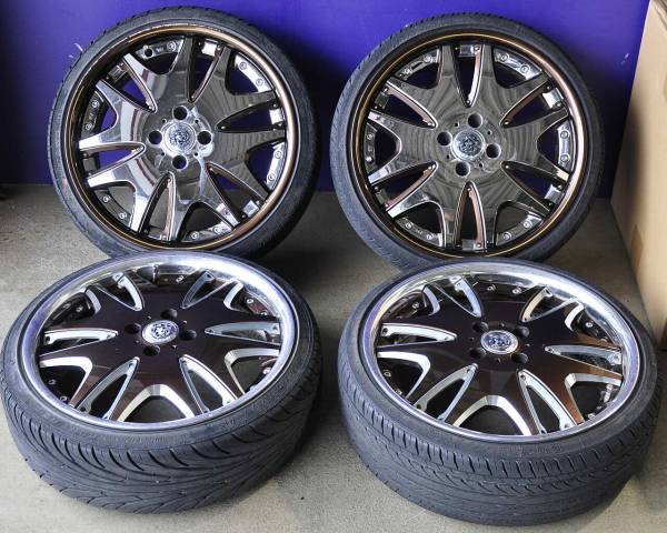 売り切り 軽カーカスタムサイズ 6J+40 クラブリネア 中古4本