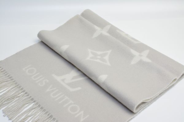 美品 ルイヴィトン カシミヤマフラー エシャルプ レイキャビック