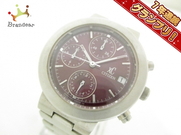 シチズン 腕時計■美品 XC 0560-H25951 レディース クロノグラフ