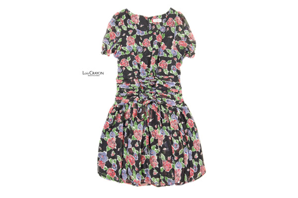 美品★ロイスクレヨン★可愛い！プリントワンピースE208